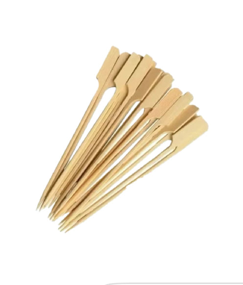 Burger Paddle - Flat Bamboo 150mm 3000pcs/Ctn Carton