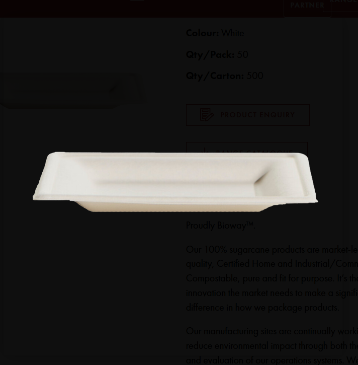 Plates - Sugarcane Square Box (500)