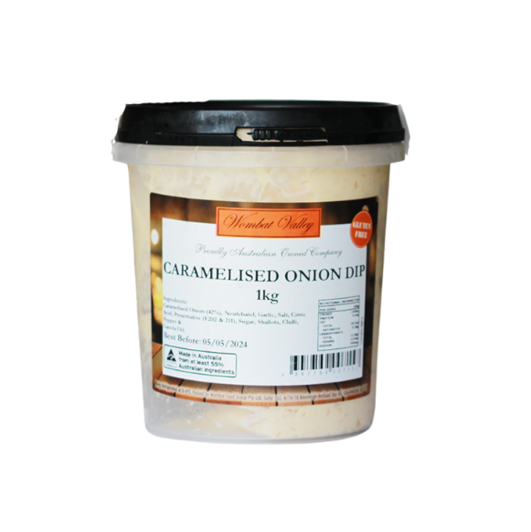 Caramelised Onion Dip - Wombat Valley Tub (1kg)