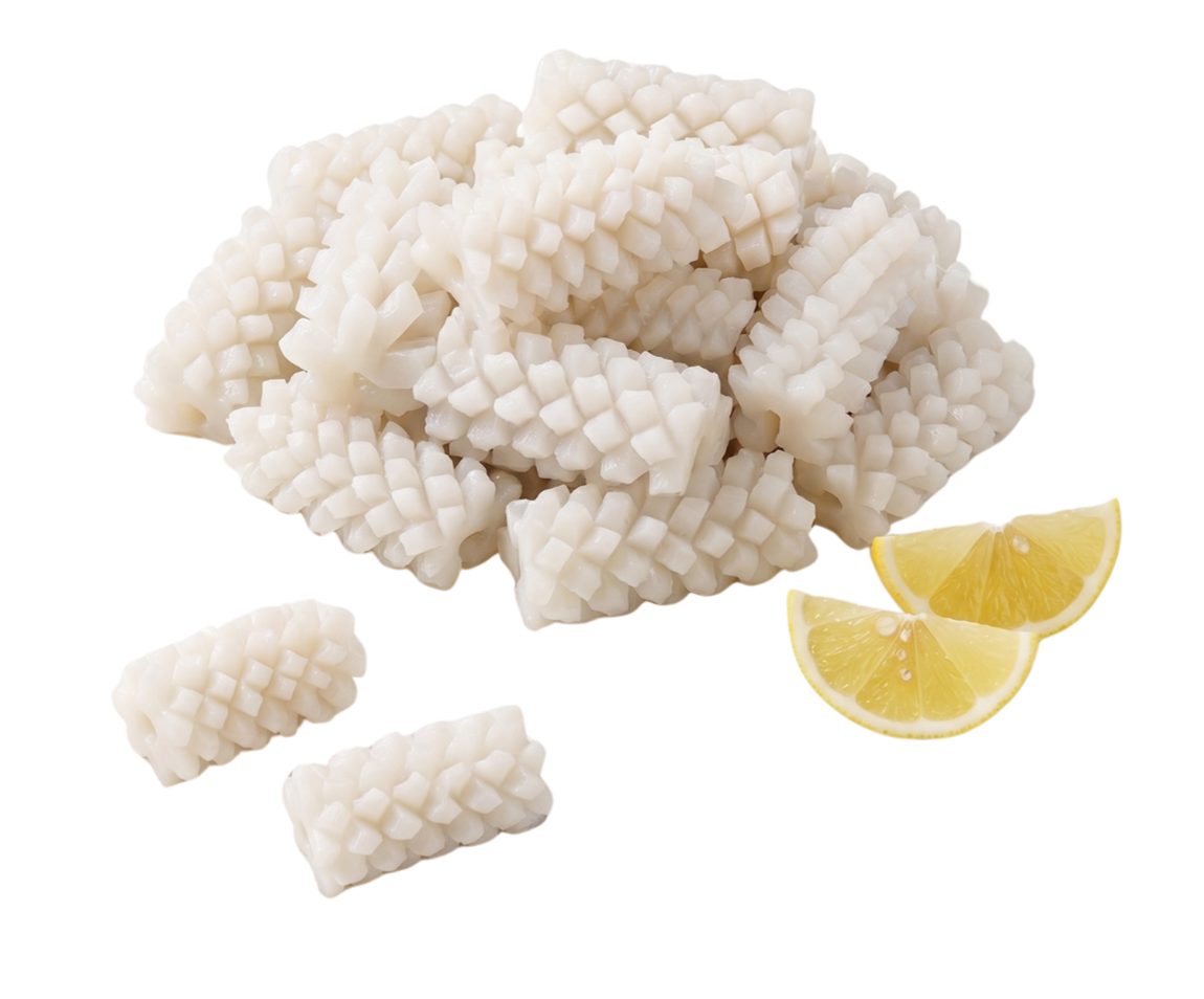 Frozen Squid - Fillet Pineapple Cut Box (5kg)