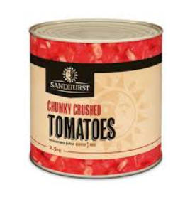 Tomatoes - Chunky Crushed Sandhurst Box (6x2.5kg)