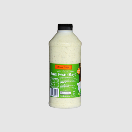 Basil Pesto Mayo Sauce Wombat Valley Bottle (1kg)