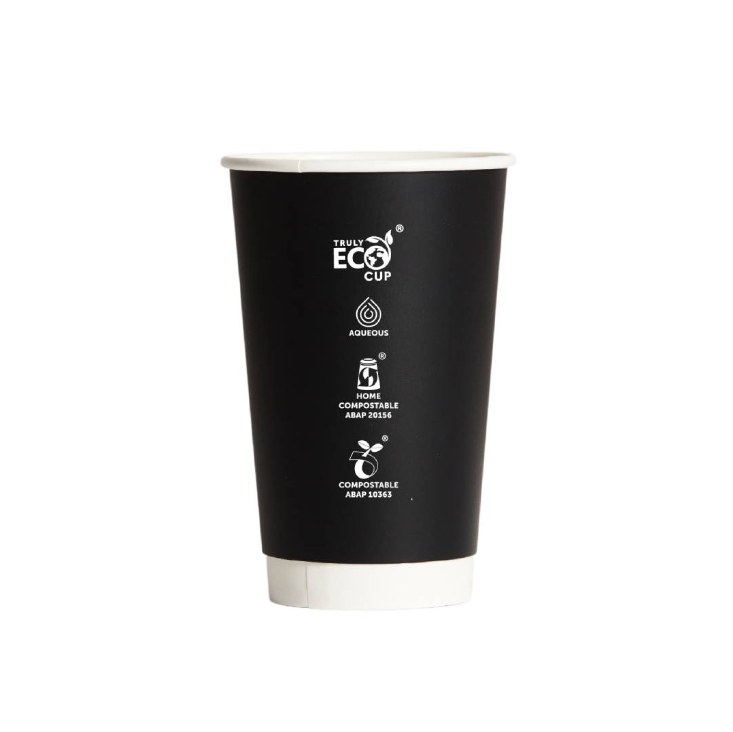 16oz Double wall Cup Black (25) Carton (500)