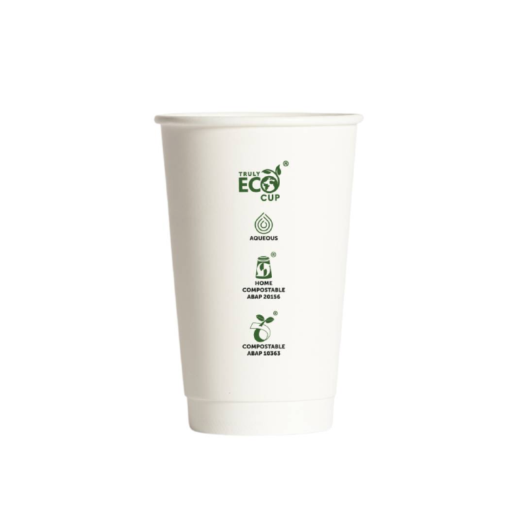 16oz Double wall Cup White (25) *Sleeve