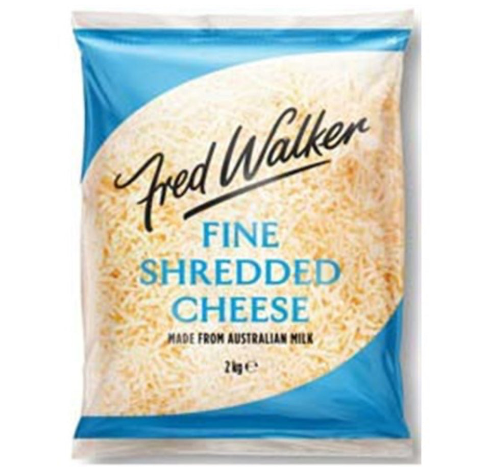Cheese Tasty Fine Shredded Fred Walker 2kg