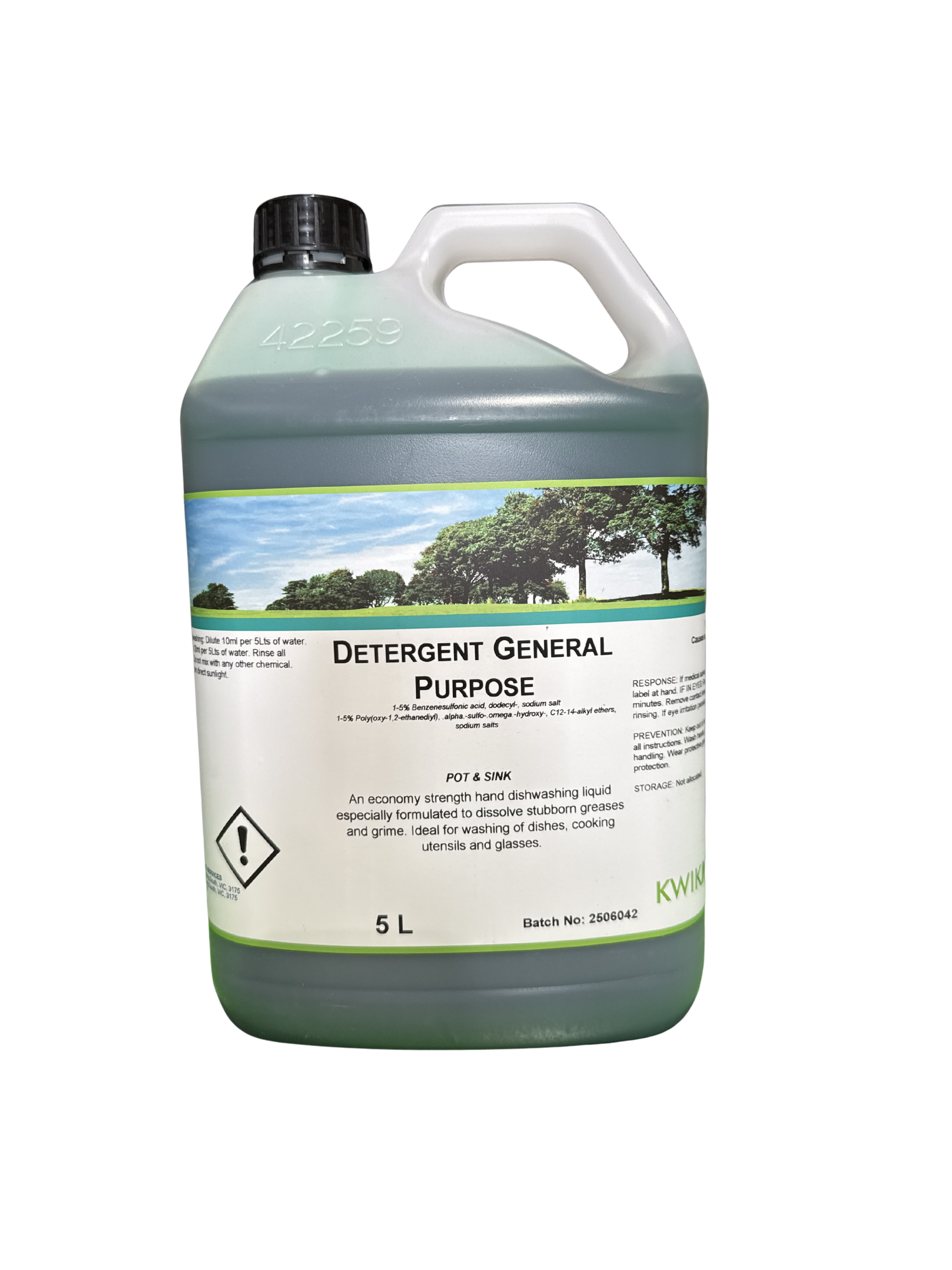 Detergent - Green Bottle (5ltr)
