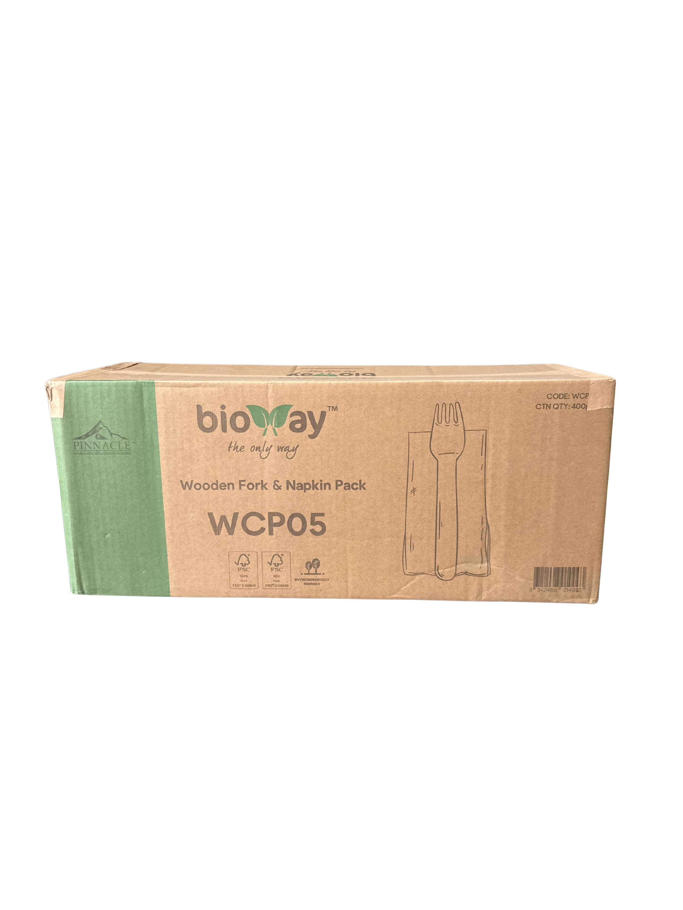 Wooden Fork & Napkin Box (400)