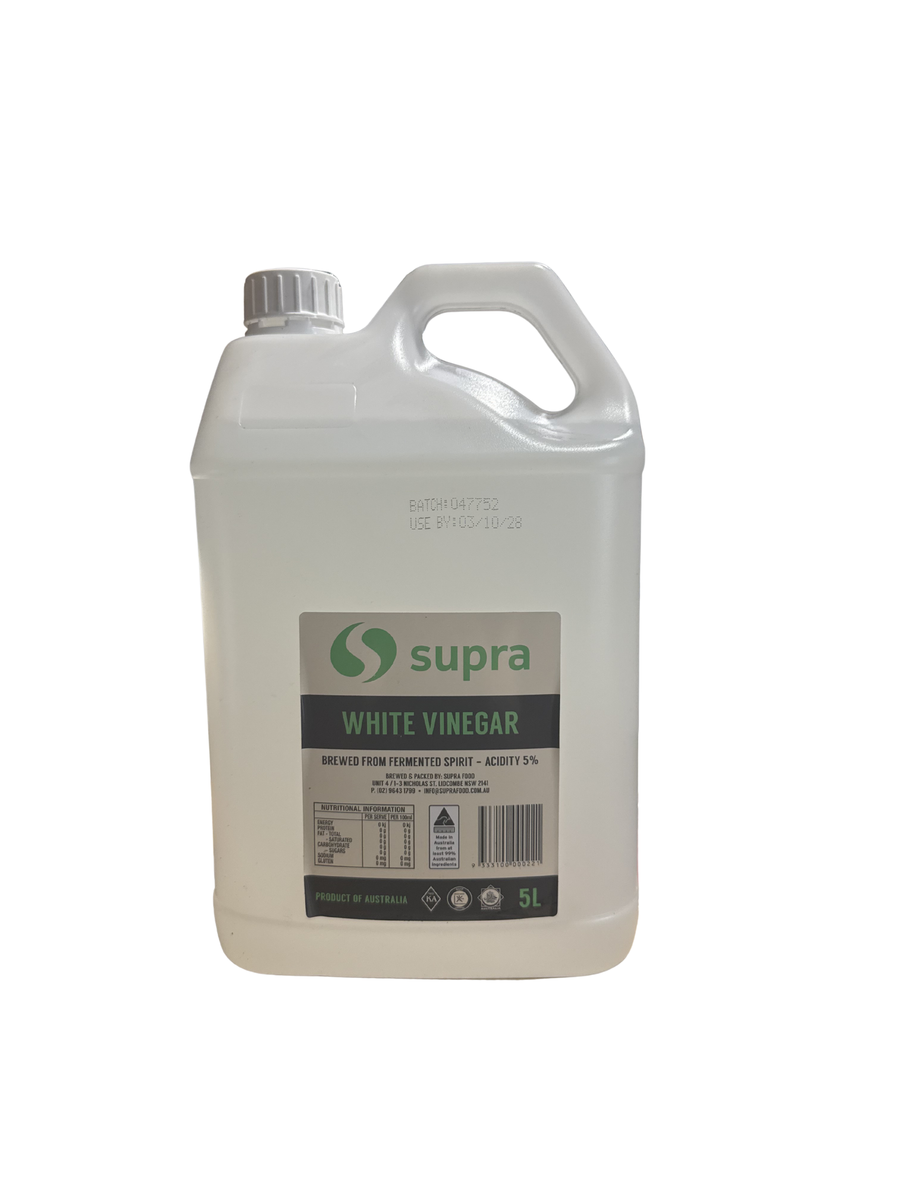 Vinegar White Supra 5ltr Unit