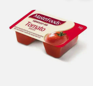 Tomato Sauce - Squeeze On Masterfoods Each (100 x 14g)