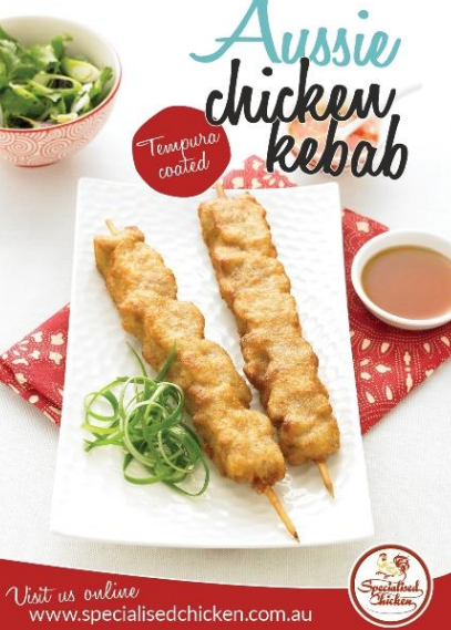 Tempura - Kebab Aussie Specialised Chicken Each (3.9kg)