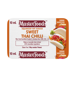 Sauce Sweet Chilli Thai Sqz M/Foods P/C 100X10ml Carton