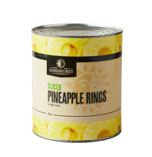 Sandhurst Sliced Pineapple 3Kg Box (6x3kg)