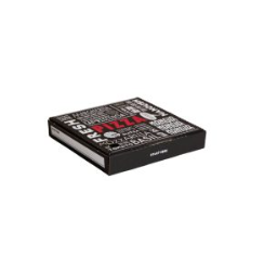Pizza Box 9" Black Print CTN 100 Box
