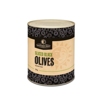 Olives - Black Sliced Sandhurst'** Box (6x3kg)