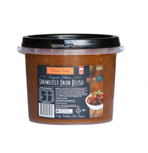 Fresh Caramelised Onion Relish - Wombat Valley Tub (2kg)
