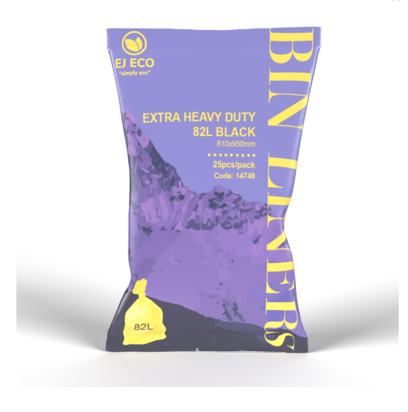 GARBAGE BAG - EXTRA HEAVY DUTY 82L 810X950MM 250PCS-CTN Carton