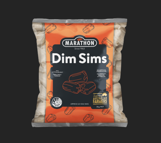 Dim Sims - Marathon 60 Pieces 3Kg Bag