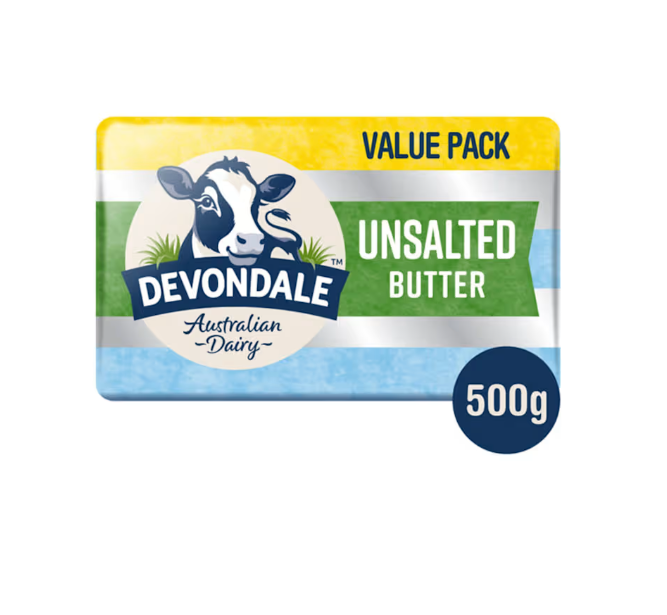 Dairy - Devondale Unsalted Butter 500gr