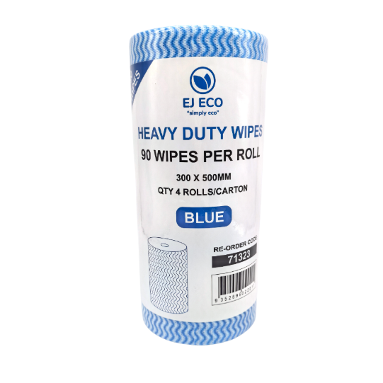 Heavy Duty Wipe Roll Blue 30x50cm / 45Mts Each