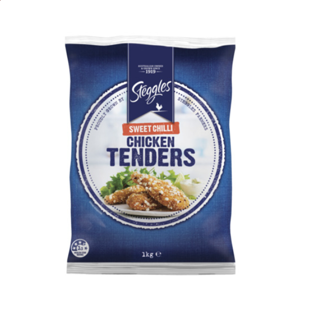 Chicken Tender Sweet Chilli Steggles (6x1 kg)