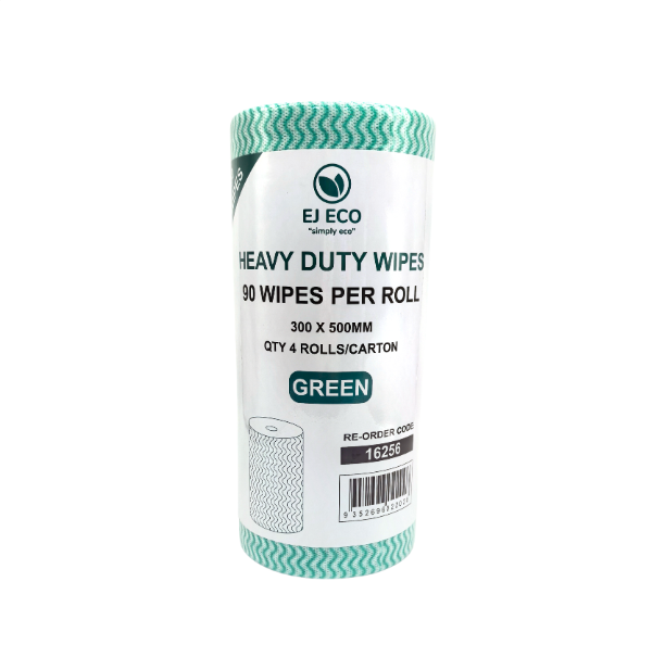 Wipes Green Heavy Duty 30x50cm (90 Sheets)