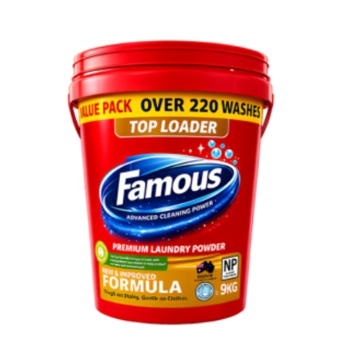 Famous Laundry Powder Top Loader 9kg