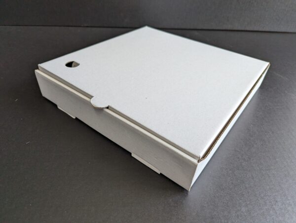 12" Plain White Pizza Box