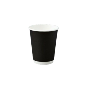 8oz UNI Double Wall Cup Black (25)