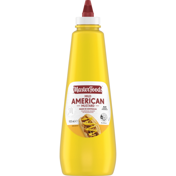 Mustard American Sqz M/Foods 920ml